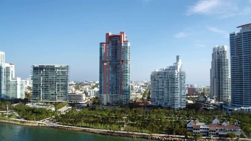 Miami Beach Flyover By Aerial Drone