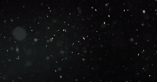 Floating Particles in Dark, Abstract Motion Background