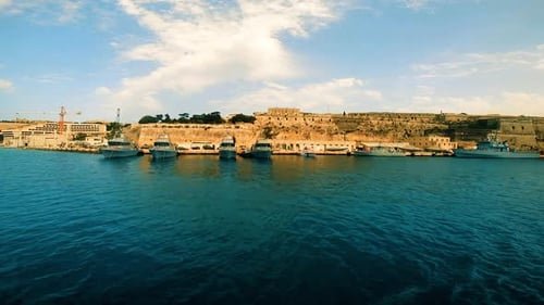 View on Msida Bastion and Msida Bastion Historic Garden From Bay