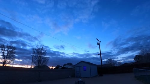 Sunrise Time Lapse over a Suburban Neighborhood