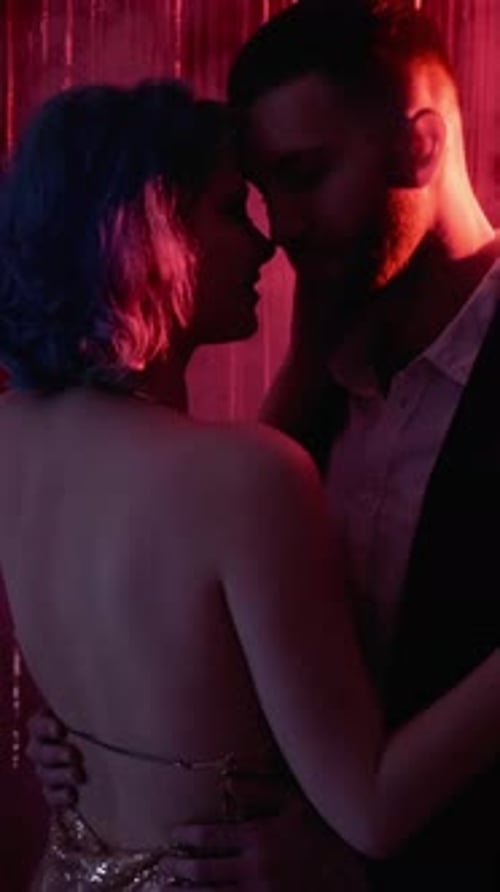 Vertical Romantic Dance Party Couple Night Date