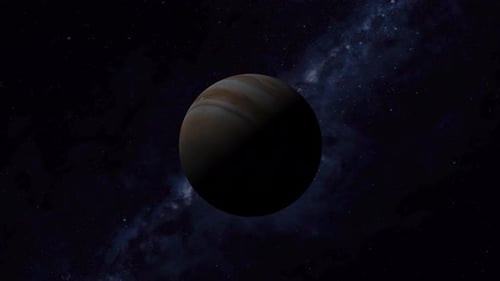 Rotating Gas Giant Planet in Deep Space