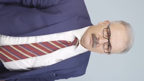 Adult Man in Suit and Tie Close Up