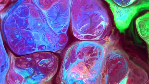 Abstract Colorful Ink Movements Spreads On Water Texture 489