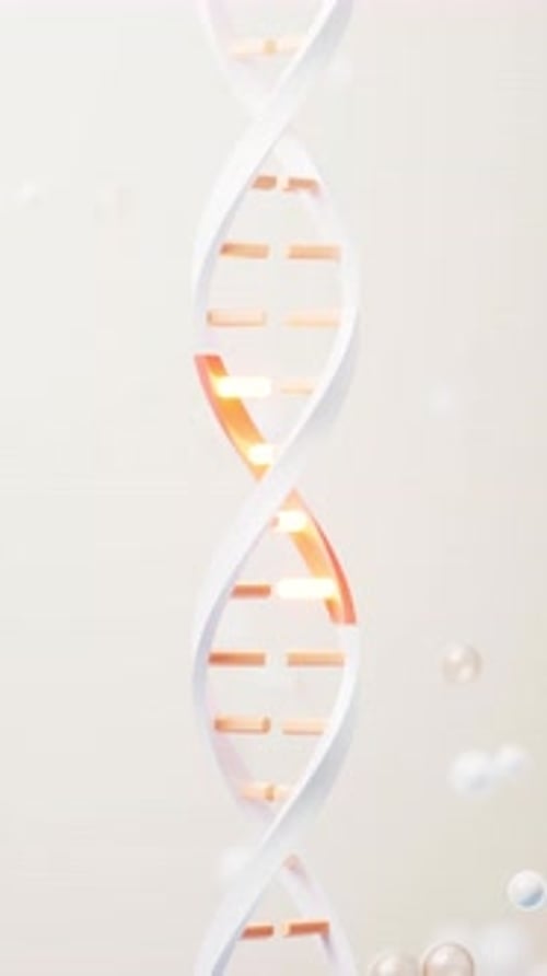 Animated 3D DNA Helix for Science and Medical Research