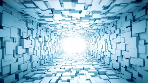 Tunnel Cube Motion Loop 4K