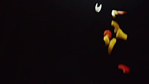 Assorted Cut Vegetables Falling in Slow Motion