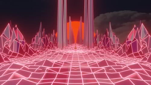 Sunset Retro Vj Loop