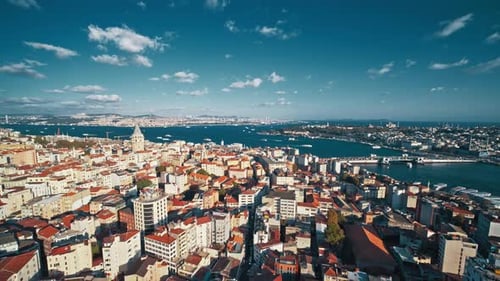 4 K Aerial Views Of Istanbul City, Turkey