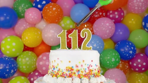 Candles in the Form of Numbers on the Birthday Cake