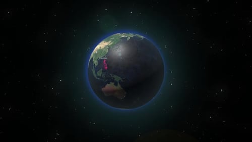 Earth Zoom From Space To Philippines