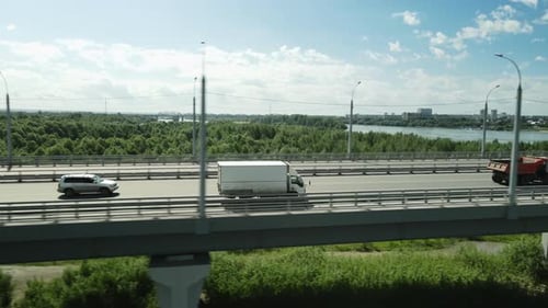 Truck Freight Lorry Drive Highway Road Cargo Delivery Transport Logistic