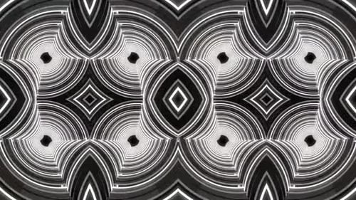 Dynamic abstract tunnel motion graphic with hypnotic concentric rings