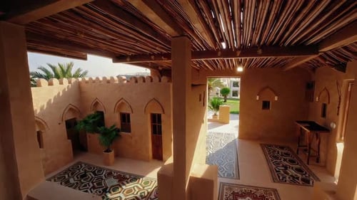 Drone Shot of Middle Eastern Architecture