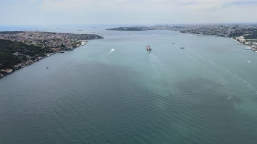 aerial Istanbul Bosporus