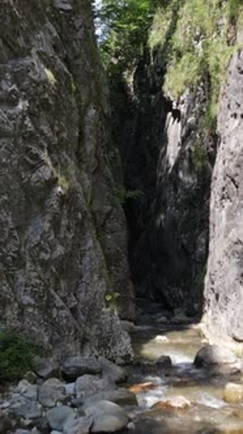 Natural Canyon River Aerial View