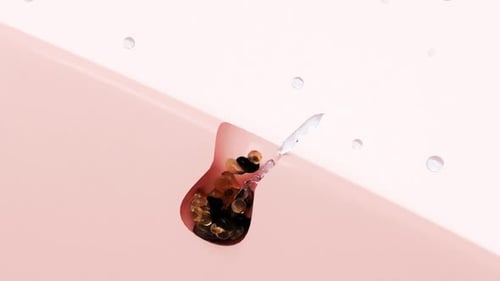 Primer diente molar maxilar. Animación dental 3D precisa desde el punto de vista médico