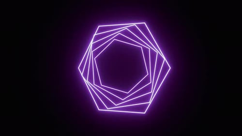 Abstract Neon Purple Loop
