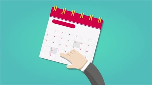 The Man Marking the 24th Place of the Month with His Finger 4K