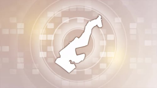 Modern Corporate Outline Drawing with Technology Background