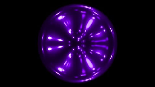 Purple Lights Particle Sphärische Linsenschleife