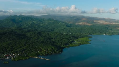 Top View of Tropical Island in the Philippines