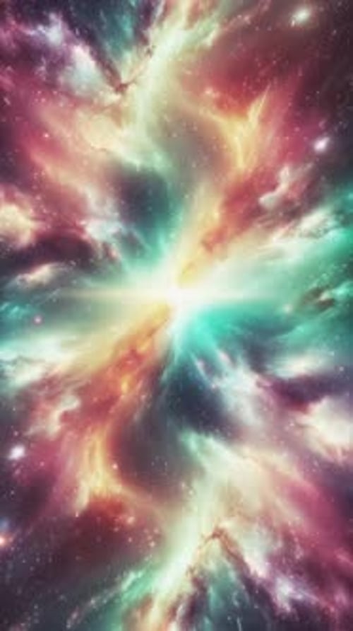 Animated Nebula Space Tunnel Loop Background