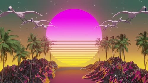 80er Flamingo 4k