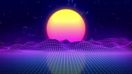 80's Retrowave Background