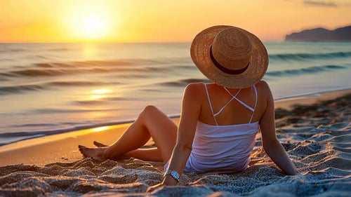 Relaxing Beach Sunset