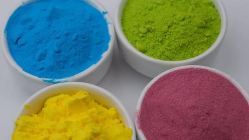 Colorful Powders for Holi Celebrations