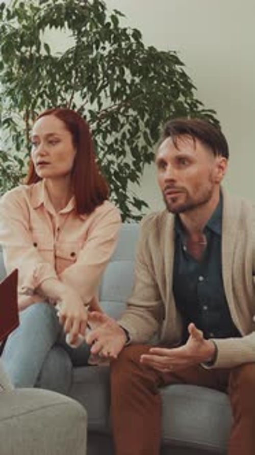 Couple in Emotional Counseling Session