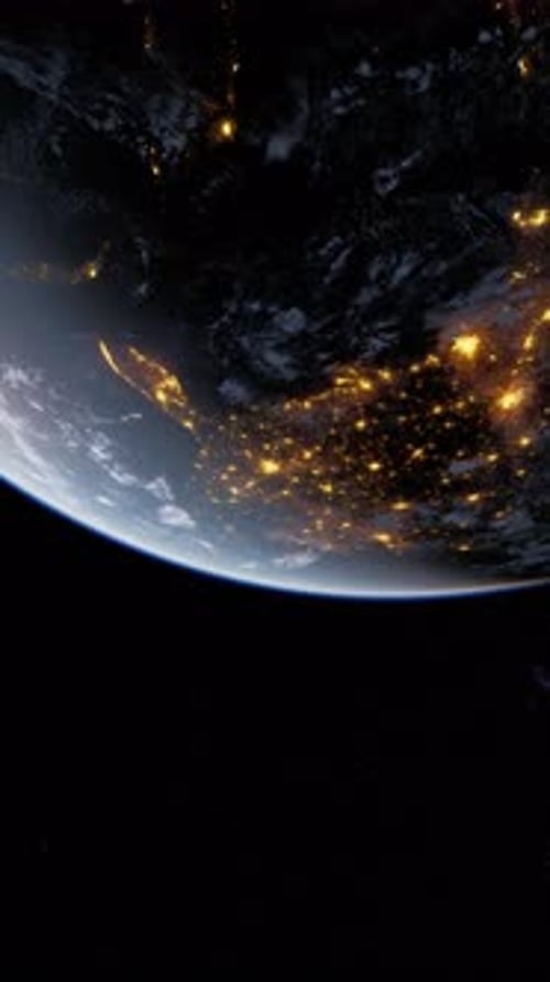 Earth From Space Night View