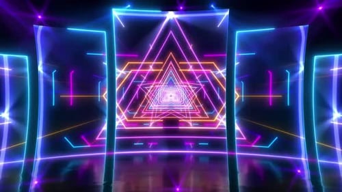 Graphiques d'éclairage dynamique et éblouissant à LED 4K, danse de rue, fond de chanson de danse