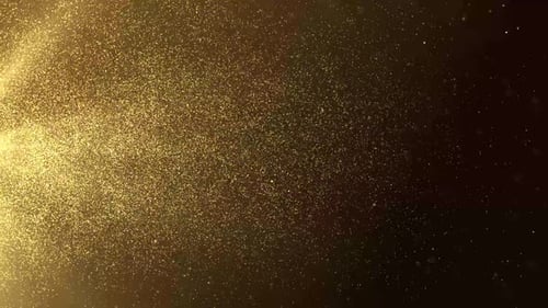 Golden Particles Streaks Flow is a Spectacular