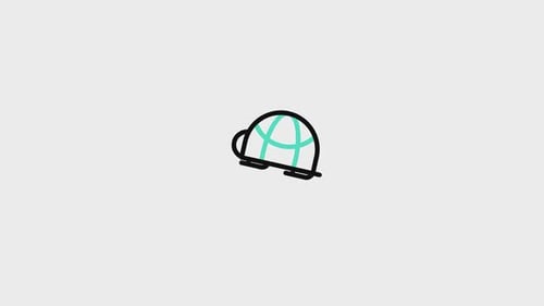 Animiertes Turtle Line-Symbol