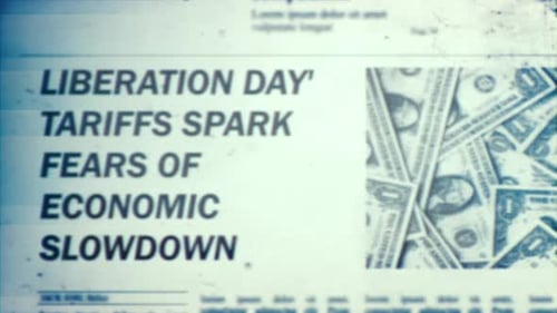 Liberation Day' Tariffs Spark Fears Of Economic Slowdown Headline Newspaper Title