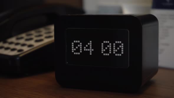 Modern Digital Clock Displaying Time, Technology Stock Footage ft ...