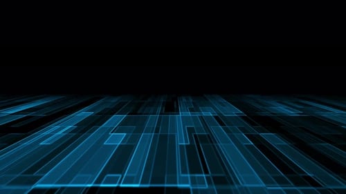 Futuristic Blue Digital Grid Technology Background