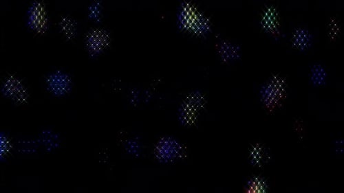Abstract Flickering Star Light Particles Background