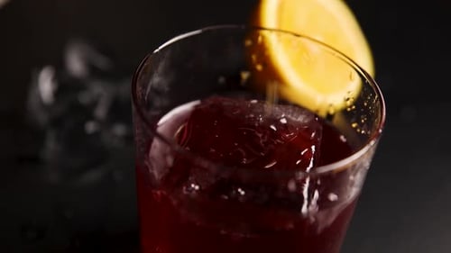 the bartender prepares a cocktail at the bar