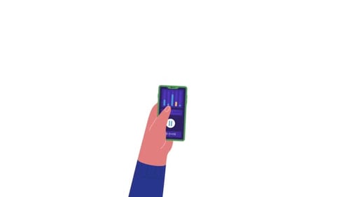 Touching Mobile Phones Displays And Phone In Hand