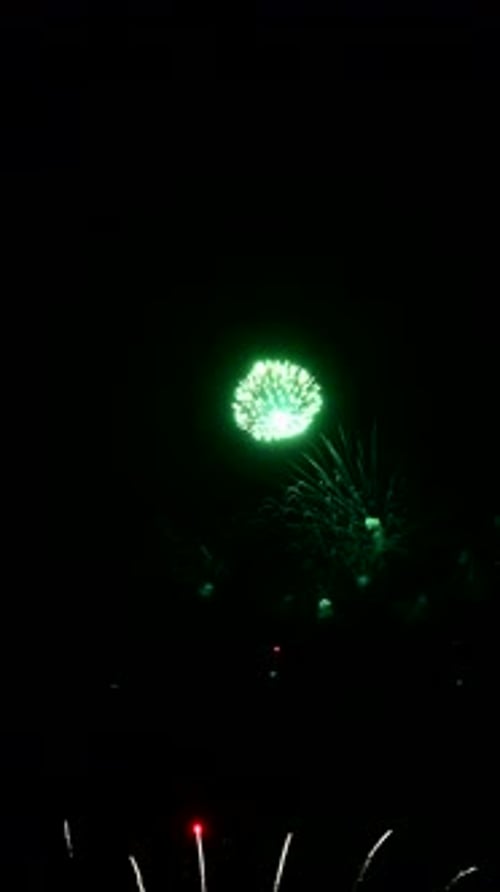 Spectacular Display of Abstract Fireworks Lighting Up the Night Sky for Holiday Celebrations and