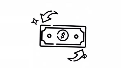 Hand-Drawn Money Exchange Icon Animation