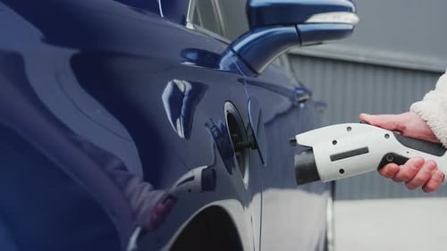 Plugging in Electric Vehicle in Urban Setting