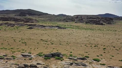 Rock Formations in Gobi Desert Mongolia