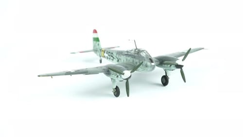 Close Up Model Messerschmitt German Twin Engine Fighter Bomber.