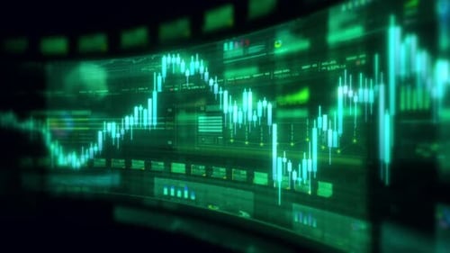 Futuristic global financial data visualization 02
