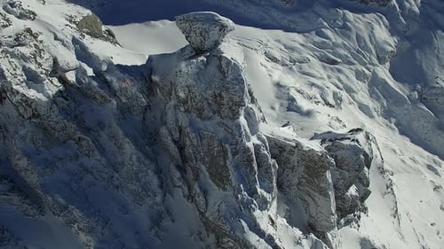 A Truly Stunning and Majestic SnowCovered Mountain Peak Towering High During the Winter Season