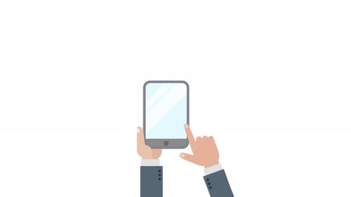 Tablet in Hands Animation 4K